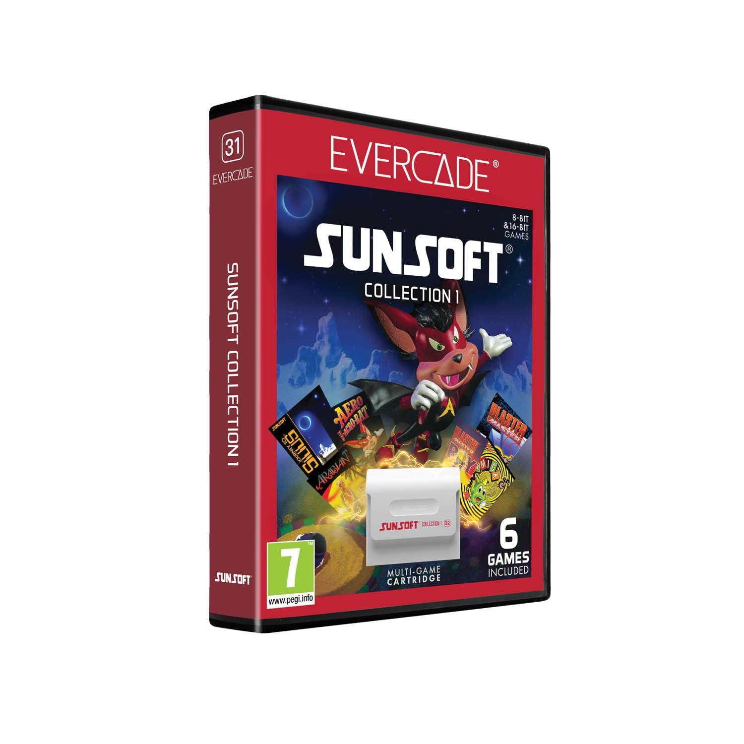 Cartucho Blaze Entertainment Evercade Sunsoft Collection 1 (Retro) Cartucho Blaze Entertainment Evercade Sunsoft Collection 1 (Retro)